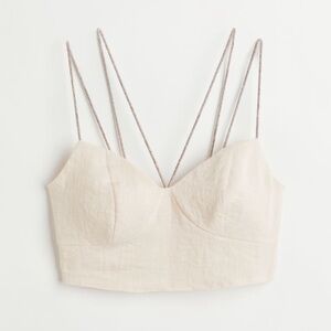 H&M Cream Crop Top